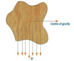 centre of gravity of irregular body