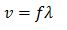 formula for wave velocity
