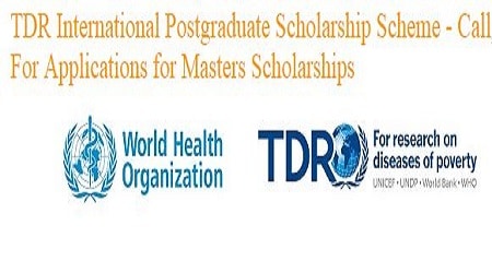 TDR internation postgraduate scholarship