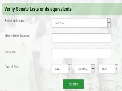 NYSC senate approved list