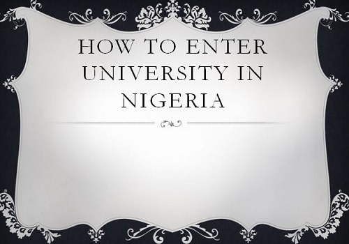how to enter university in nigeria