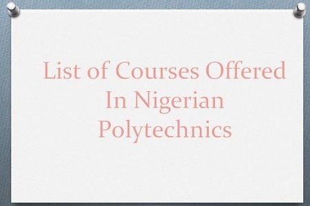polytechnic courses in nigeria