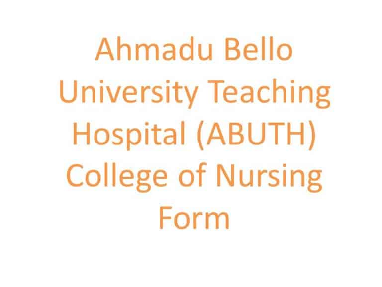 ABUTH ND in Nursing Application Form 2021/2022