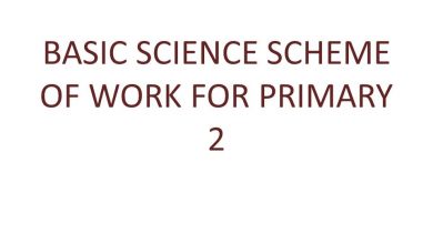 basic science scheme of work for primary 2