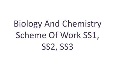 Biology And Chemistry Scheme Of Work SS1