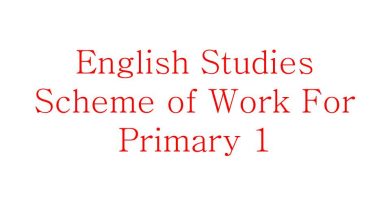 English Studies Scheme of Work For Primary 1