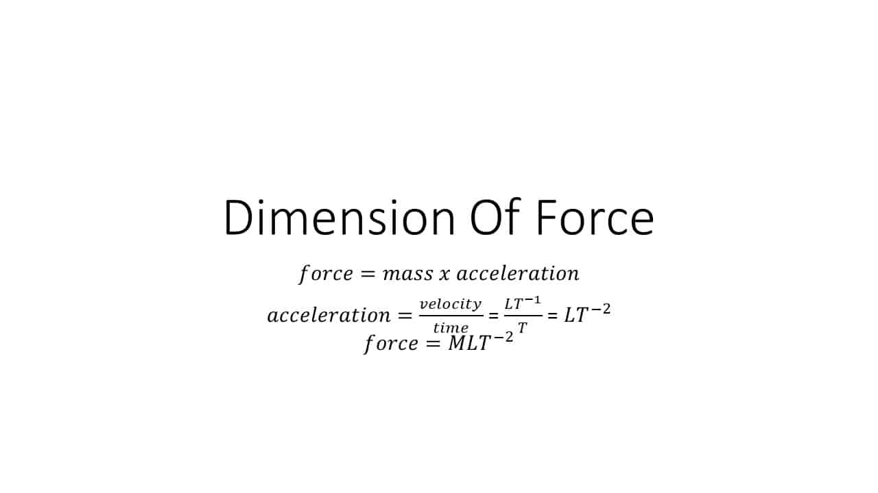 Dimension Analysis in Physics For WAEC and UTME » Servantboy