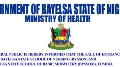 bayelsa state nursing form