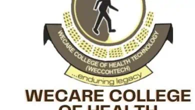 wecare college of health logo