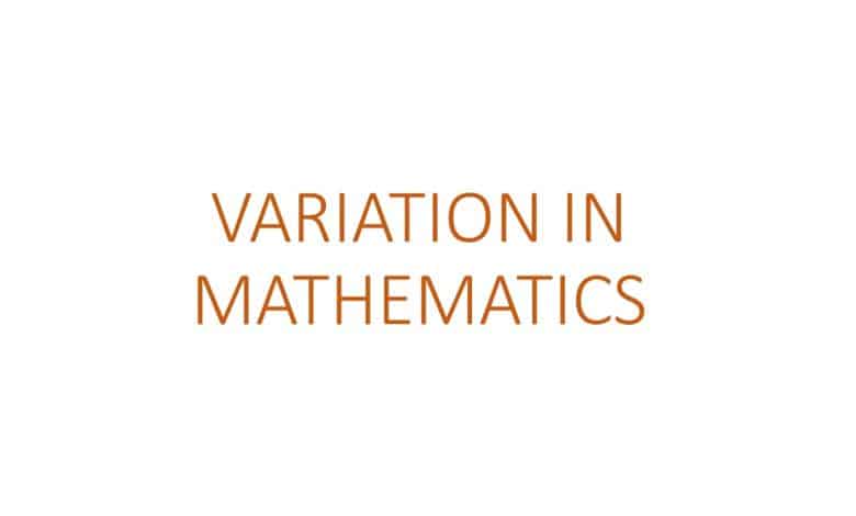 variation in mathematics