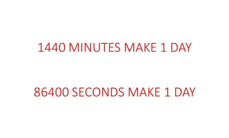how many minutes in a day