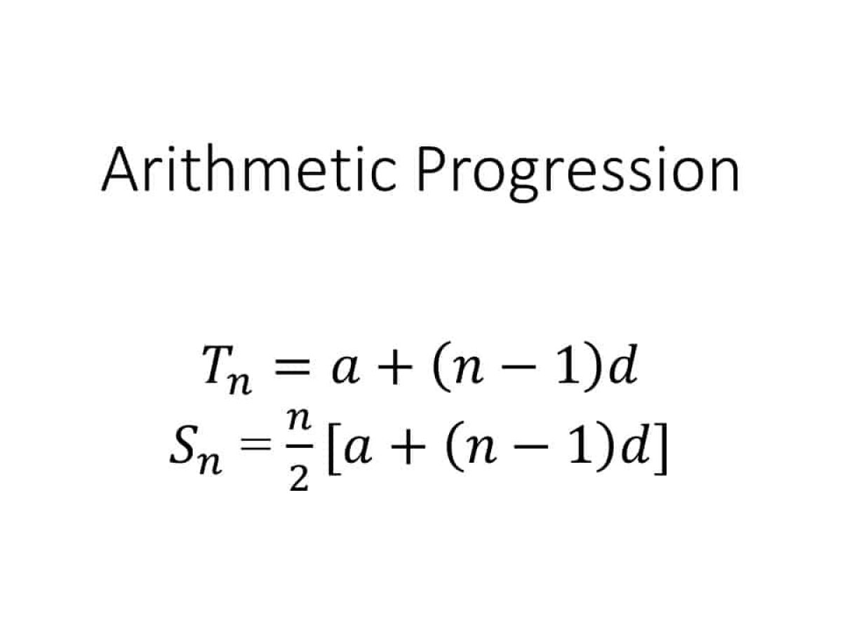 Arithmetic Progression Definition Nth Term Sum And 43 OFF