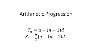 Arithmetic Progression