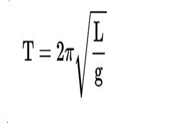 time period formula of a simple pendulum