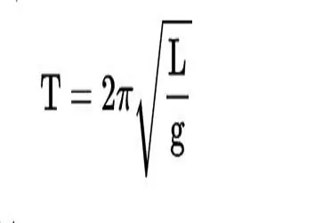 time period formula of a simple pendulum